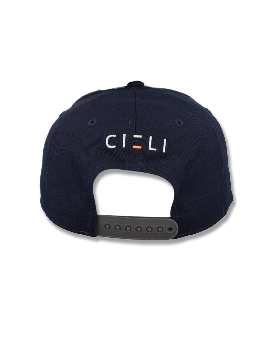 Navy blue cap with 'CIELI' logo on a white background