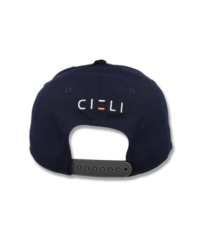Navy blue cap with 'CIELI' logo on a white background